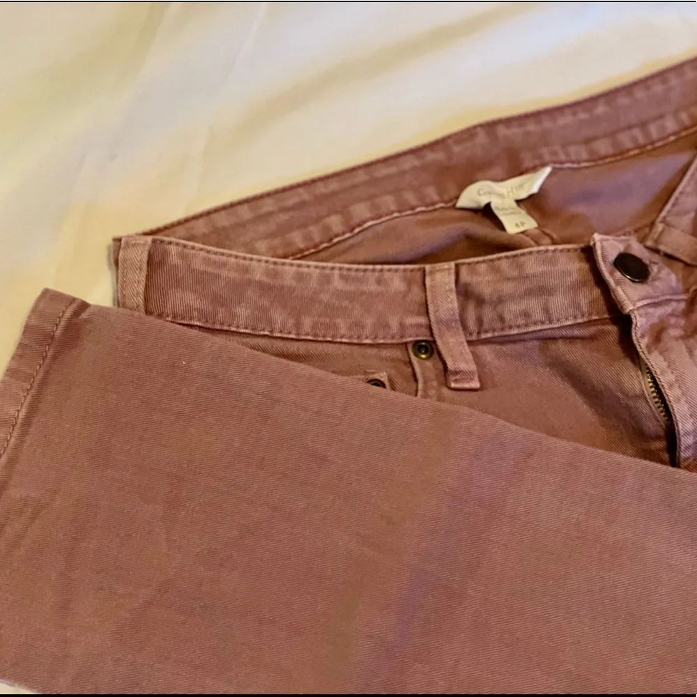 Garnet Hill Lilac Purple Straight Leg Denim Jeans - Picture 3 of 3